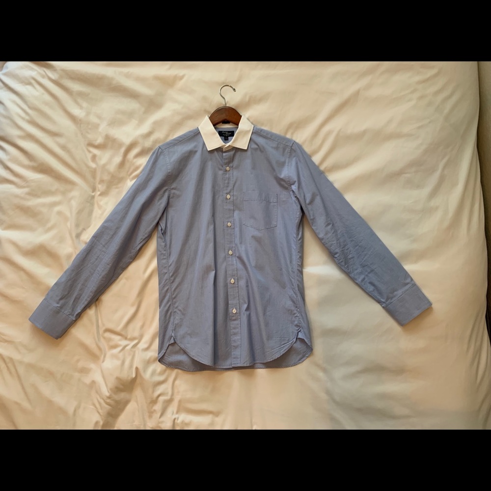 Men’s J Crew Open Collar Dress Shirt - Size M
